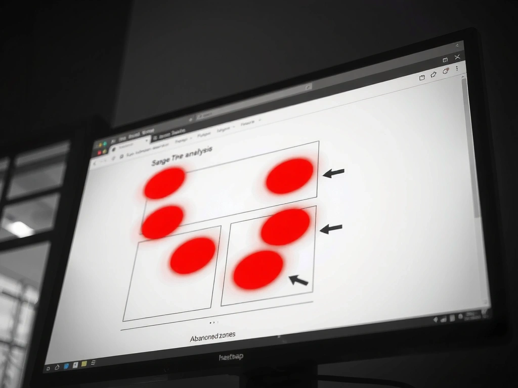 Analyse heatmap des points d'abandon
